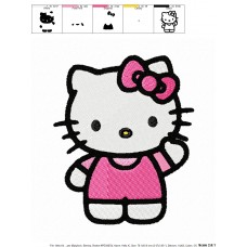 Hello Kitty 11 Embroidery Design
